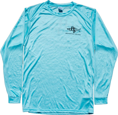 BT Moisture Wick Performance Long Sleeved Fishing Shirt (Ice Blue ...